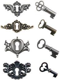 Tim Holtz Locket Keys - 16PK/Idea-Ology